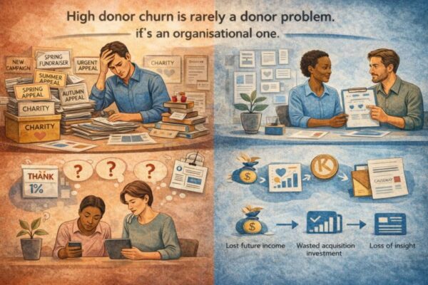 High donor churn is rarely a donor problem. It’s an organisational one.